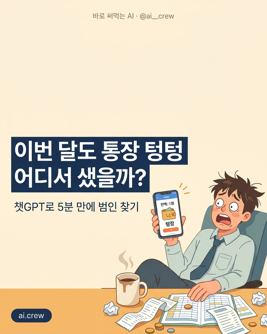 새는 돈, 챗GPT가 5분에 찾아줍니다